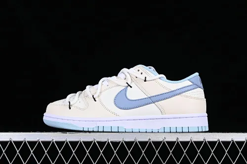 All Categories Nk SB Dunk Series Nk SB Dunk Low Low-top Sneakers Z Version Nk Dunk Low Summer Feeling Sea Salt Milk Ice Customized Deconstructed Strap Casual Sneakers DD1503-123